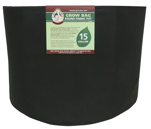 Gro Pro Premium Fabric Pot 15 Gallon